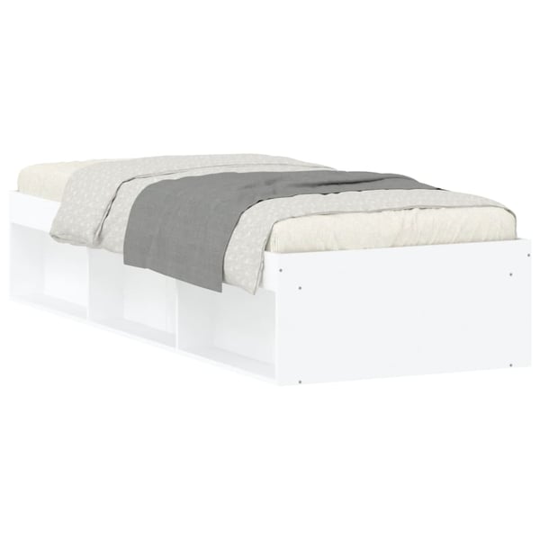 vidaXL Sengeramme hvit 75x190 cm