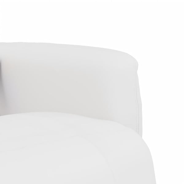 vidaXL massagestol med fodstøtte kunstlæder hvid