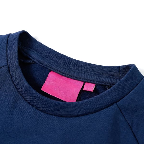 vidaXL Sweatshirt til børn str. 104 marineblå