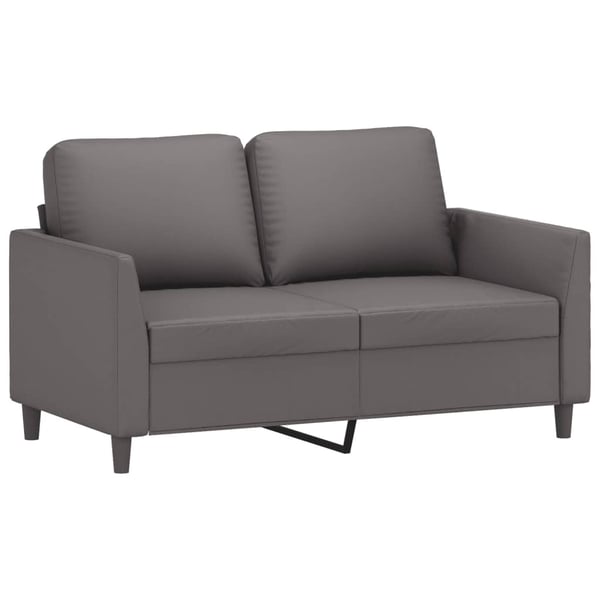 vidaXL 2-personers sofa 120 cm kunstlæder grå