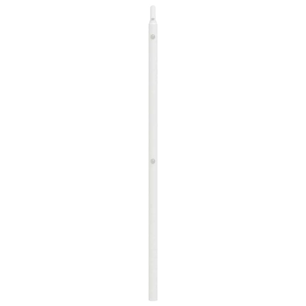 vidaXL Utskiftbar sengegavl i metall hvit 180 cm