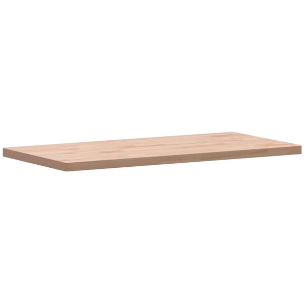 vidaXL Bordplate 80x40x2,5 cm rektangulær heltre bøketre