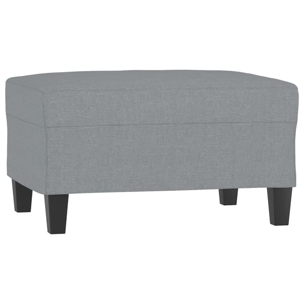 vidaXL sofasæt 4 dele med puder stof lysegrå