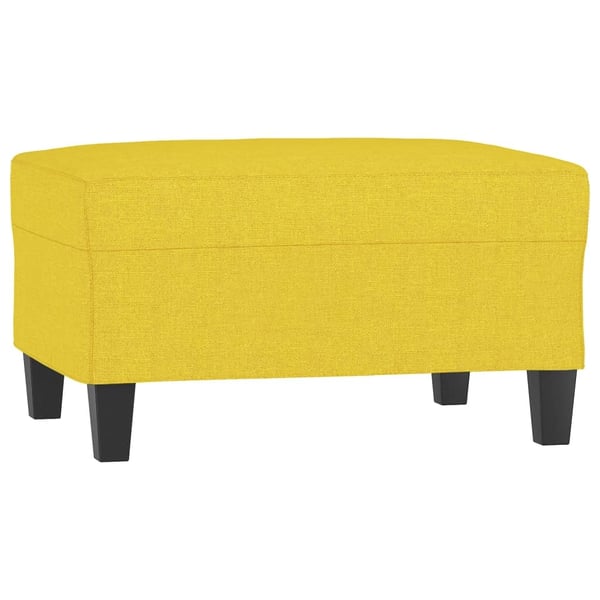 vidaXL sofasæt 4 dele med puder stof lysegul