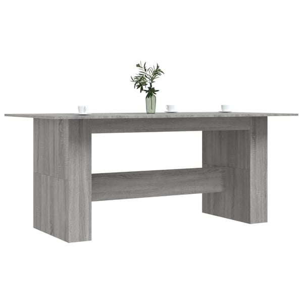 vidaXL Spisebord grå sonoma 180x90x76 cm konstruert tre