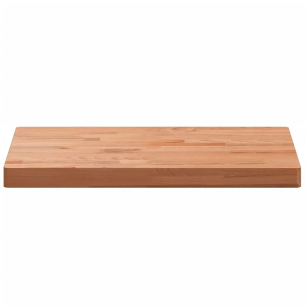 vidaXL bordplade til badeværelse 60x40x4 cm massivt bøgetræ