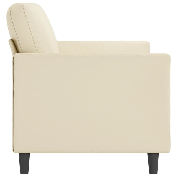 vidaXL 3-personers sofa 180 cm kunstlæder cremefarvet