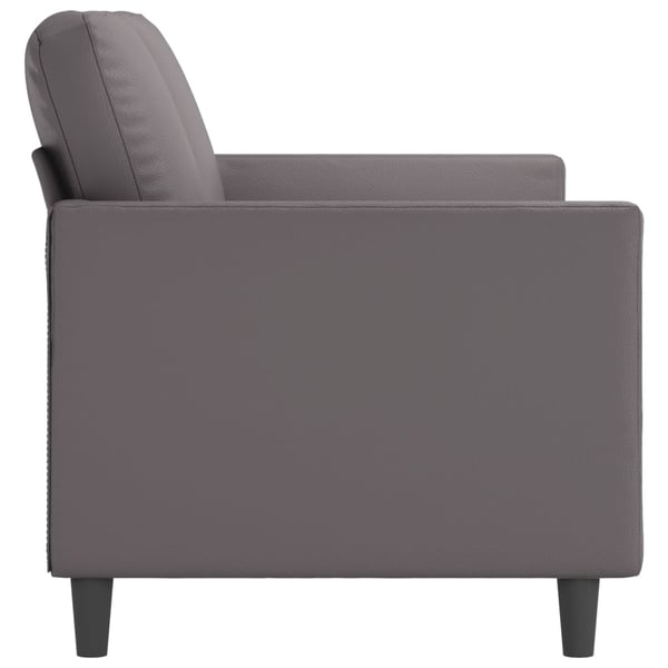 vidaXL 2-personers sofa 140 cm kunstlæder grå