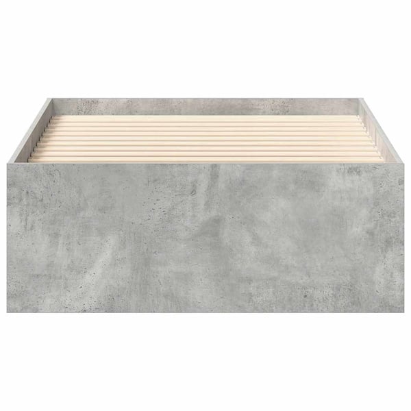 vidaXL Sängynrunko betoninharmaa 100x200 cm