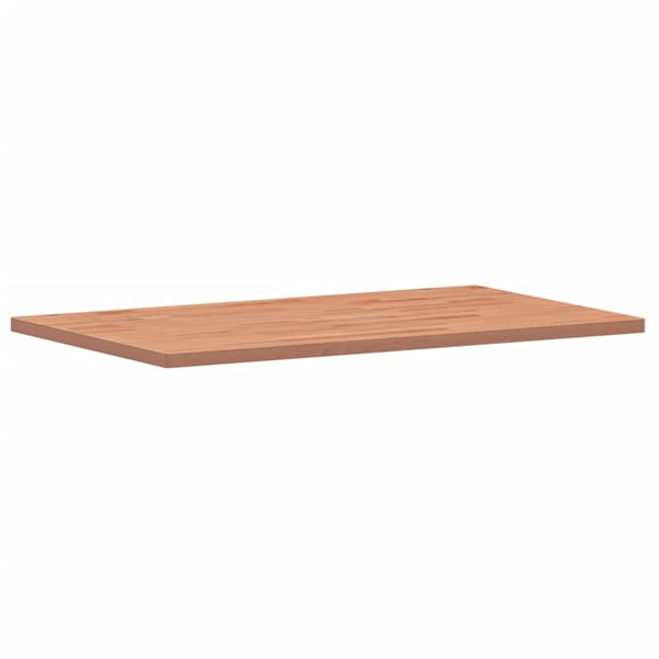vidaXL Benkeplate til bad 100x60x2,5 cm heltre bøketre
