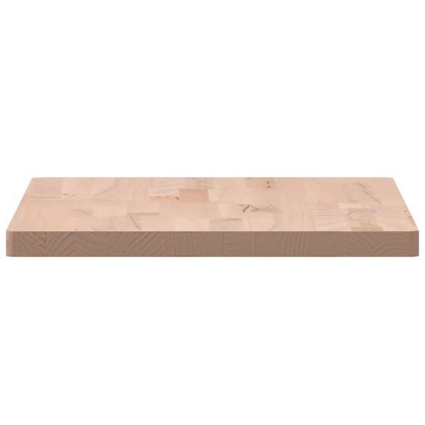vidaXL Benkeplate til bad 60x40x2,5 cm heltre bøketre