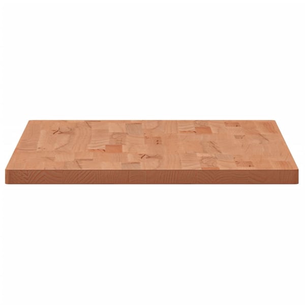 vidaXL Benkeplate til bad 100x50x2,5 cm heltre bøketre