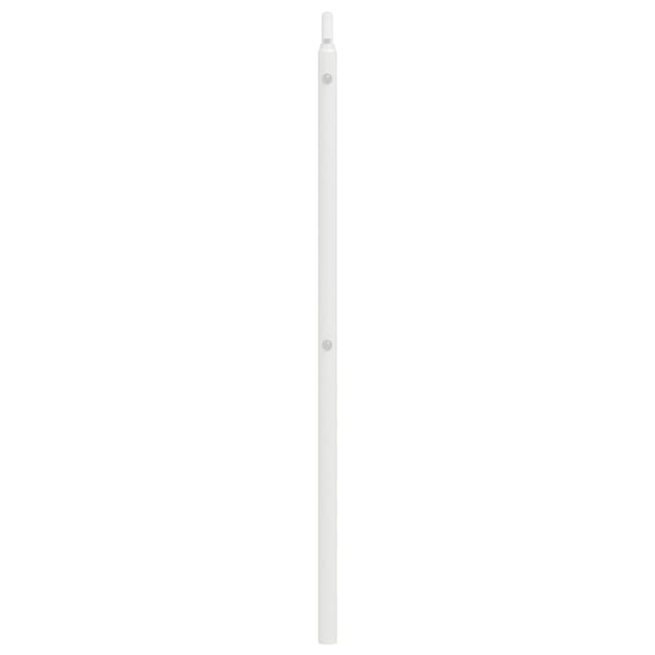 vidaXL Utskiftbar sengegavl i metall hvit 120 cm