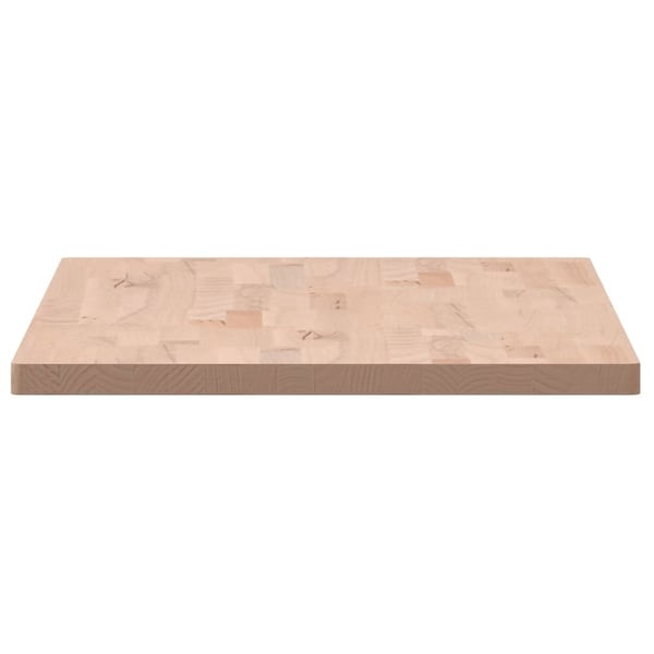 vidaXL Benkeplate til bad 100x50x2,5 cm heltre bøketre