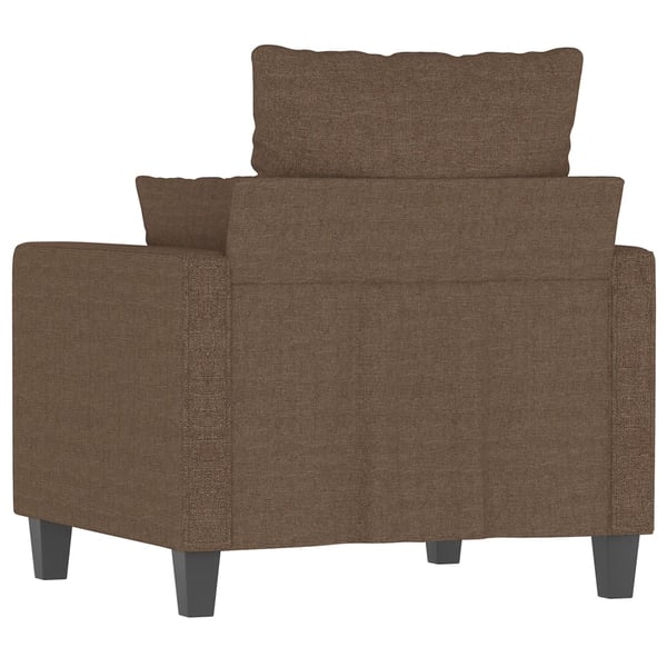 vidaXL lænestol 60 cm stof brun