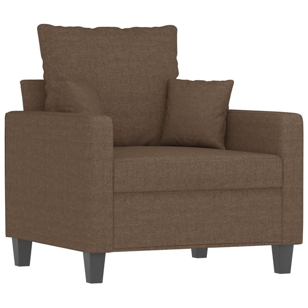 vidaXL Fåtölj brun 60 cm tyg