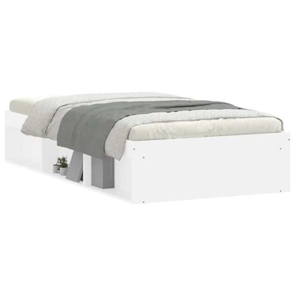vidaXL Sengeramme hvit 100x200 cm