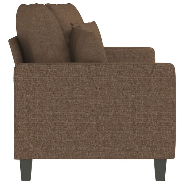 vidaXL 2-sitssoffa brun 140 cm tyg