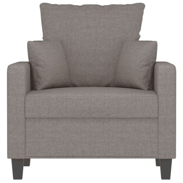 vidaXL lænestol 60 cm stof gråbrun