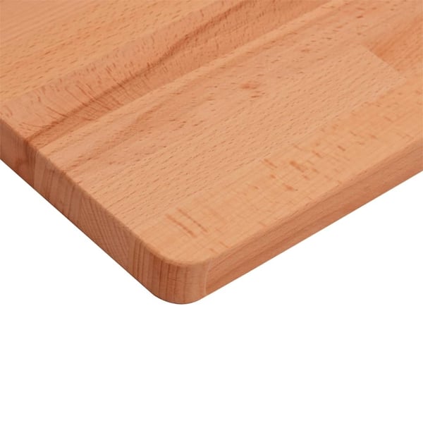 vidaXL Bordplate 100x50x1,5 cm rektangulær heltre bøketre