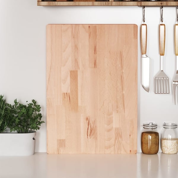 vidaXL skærebræt 50x35x4 cm massivt bøgetræ