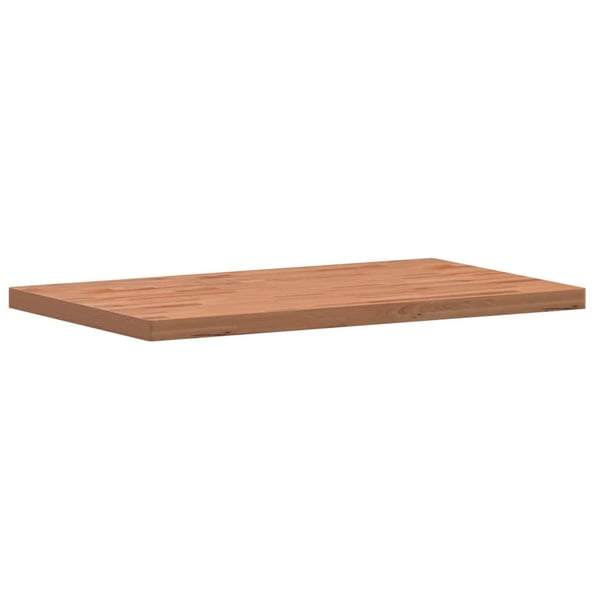 vidaXL Benkeplate til bad 100x60x4 cm heltre bøketre
