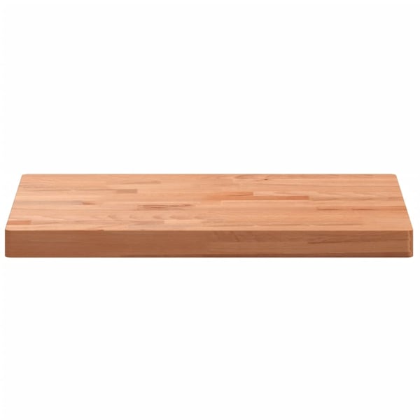 vidaXL Bordplate 80x40x4 cm rektangulær heltre bøketre