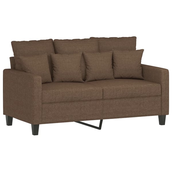 vidaXL sofasæt 3 dele med hynder stof brun
