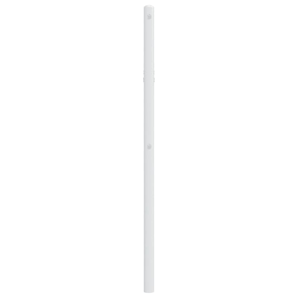 vidaXL Utskiftbar sengegavl i metall hvit 75 cm
