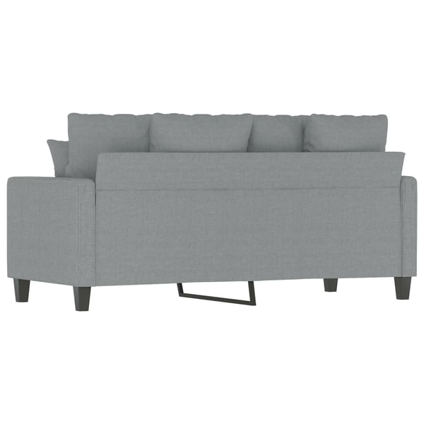 vidaXL 2-sitssoffa ljusgrå 140 cm tyg