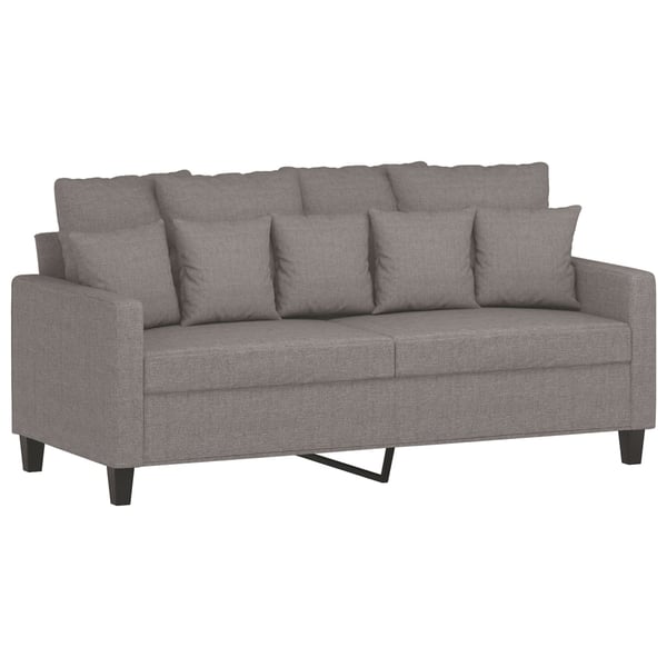 vidaXL 2-personers sofa 140 cm stof gråbrun