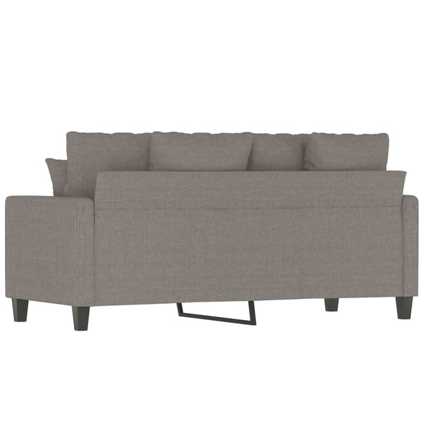 vidaXL 2-personers sofa 140 cm stof gråbrun