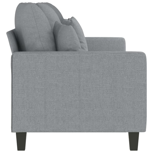 vidaXL 3-sitssoffa ljusgrå 180 cm tyg