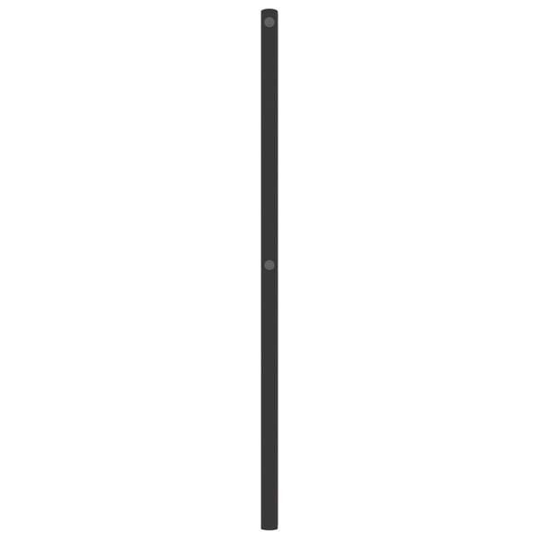 vidaXL Utskiftbar sengegavl i metall svart 75 cm