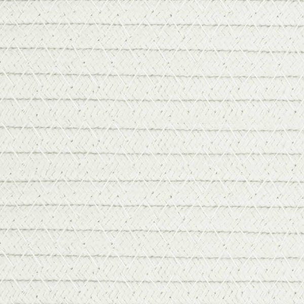 vidaXL opbevaringskurv Ø40x25 cm bomuld beige og hvid