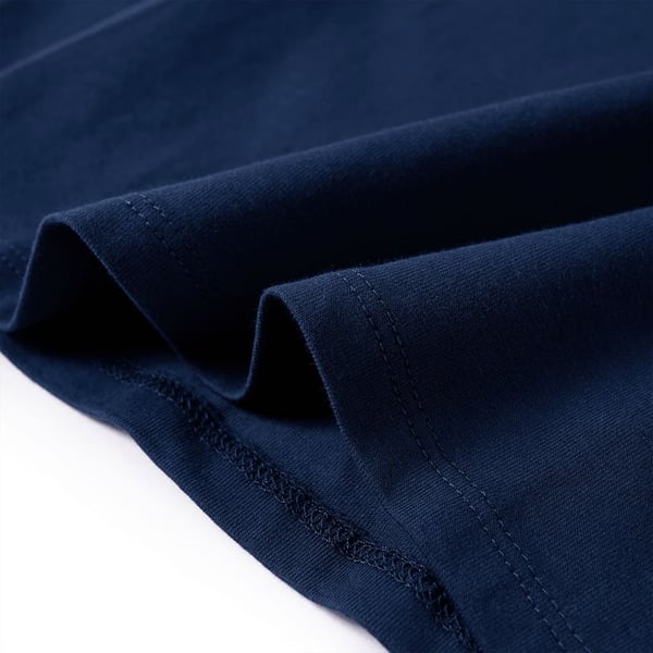 vidaXL T-shirt med långa ärmar för barn marinblå 116