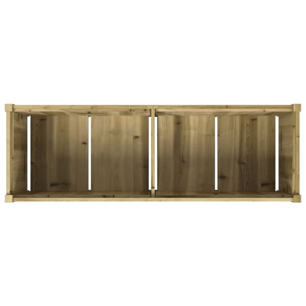 vidaXL Hageplantekasse 150x50x50 cm impregnert furu