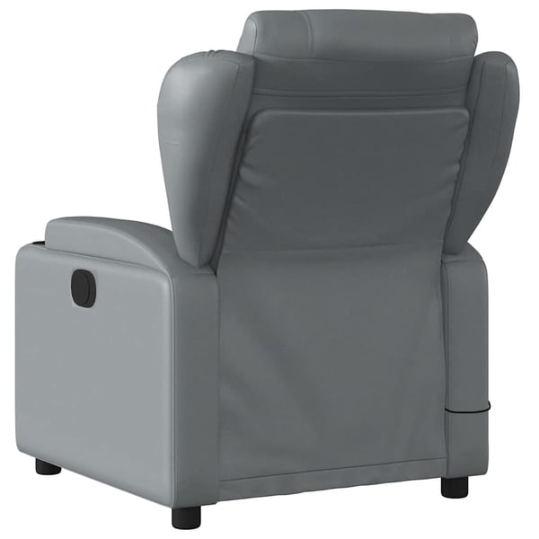 vidaXL Massagefåtölj grå konstläder