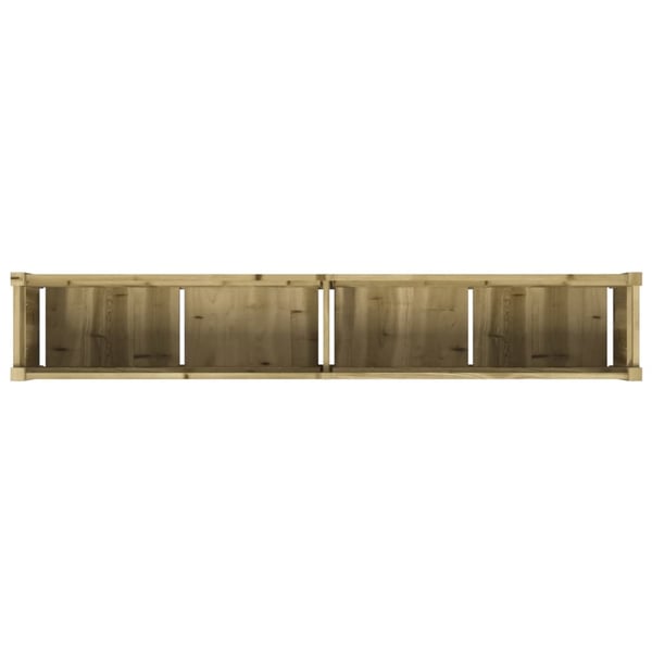 vidaXL Hageplantekasse 180x31x31 cm impregnert furu
