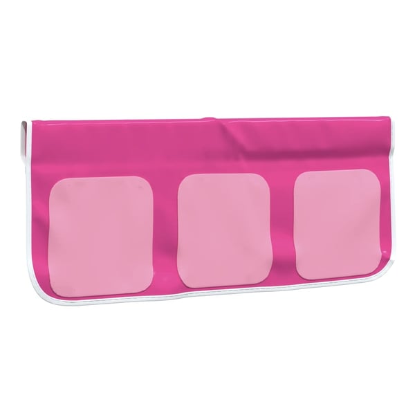 vidaXL Gardiner för loftsäng med torn rosa polyester