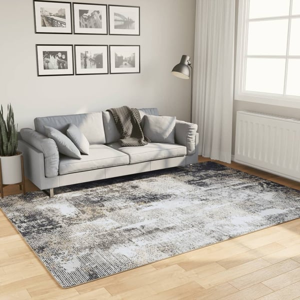 vidaXL gulvtæppe 160x230 cm vaskbart og skridsikkert flerfarvet