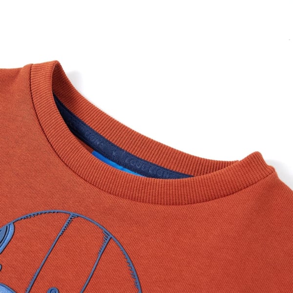 vidaXL Sweatshirt til børn lys rustfarvet str. 116