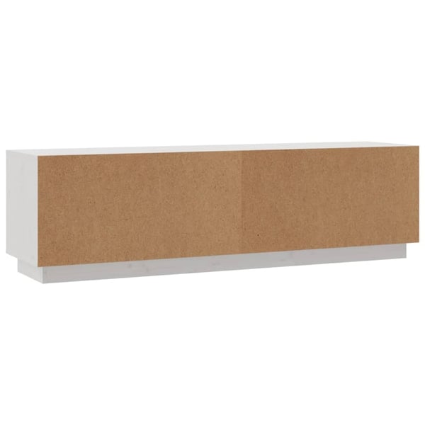 vidaXL TV-benk hvit 140x35x40 cm heltre furu