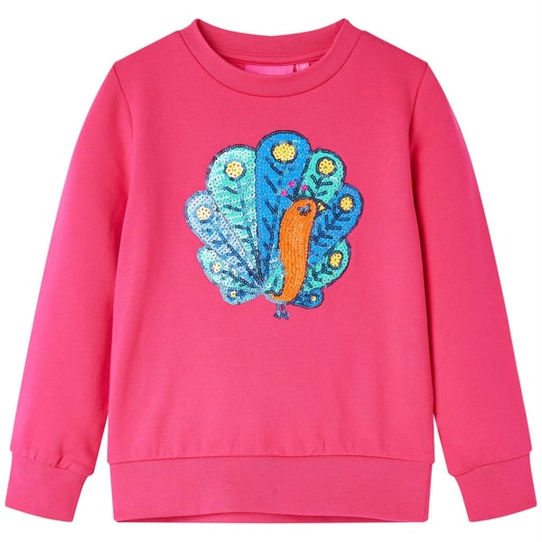 vidaXL Sweatshirt til børn str. 140 pink