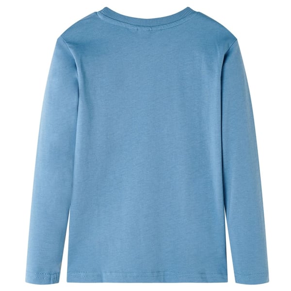 vidaXL Langærmet T-shirt til børn str. 92 lyseblå