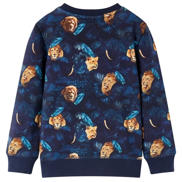vidaXL Sweatshirt til børn str. 116 marineblå
