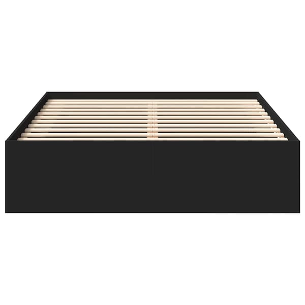 vidaXL Sengeramme svart 135x190 cm