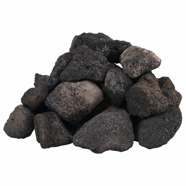 vidaXL Lavasteiner 10 kg svart 5-8 cm