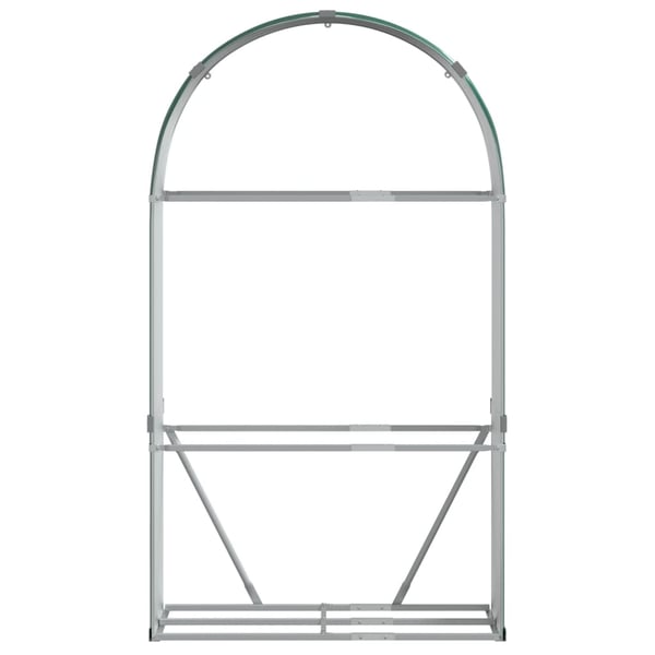 vidaXL Vedställ grön 120x45x210 cm galvaniserat stål