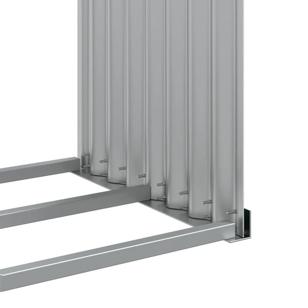 vidaXL Vedställ grön 120x45x210 cm galvaniserat stål